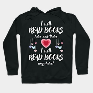 I Heart Books. Book Lovers. Readers. Read More Books Hoodie